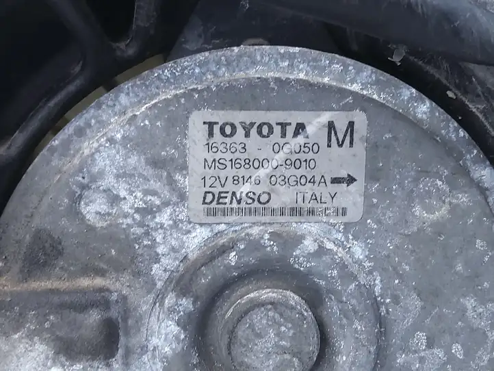 Toyota Corolla Verso E121 (2004 - 2007) 1227508862 Электровентилятор радиатора — фото 3
