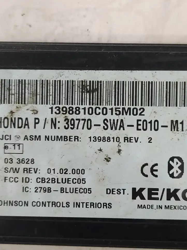 Honda CR-V (2006 - 2009) 1398810C1 Bluetooth модуль — фото 4