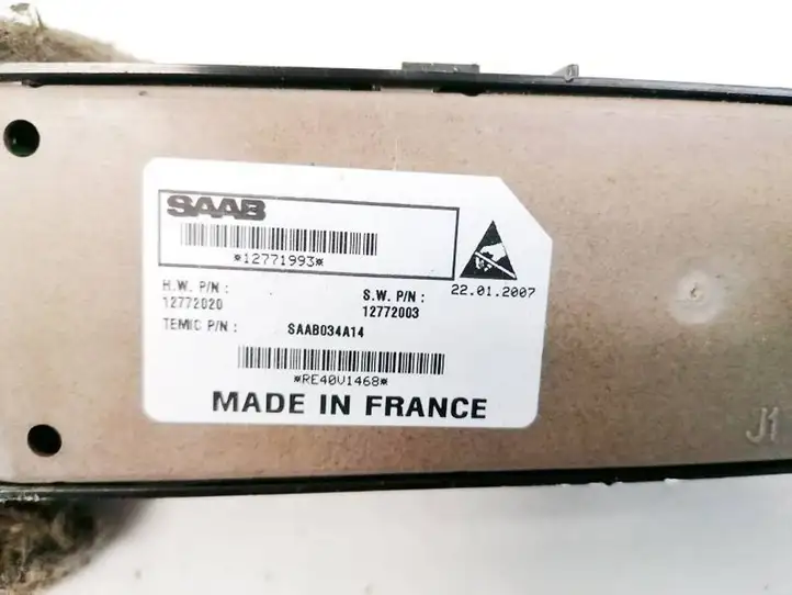 Saab 9-3 Ver2 (2003 - 2007) 12772003 Кнопка стеклоподъемников — фото 3