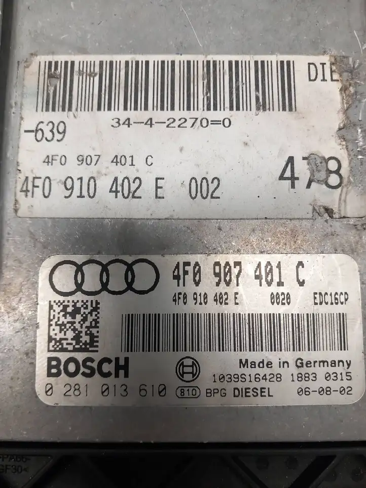 Audi A6 Allroad C6 (2006 - 2008) 4F0907401C Блок управления двигателем (ЭБУ) — фото 2