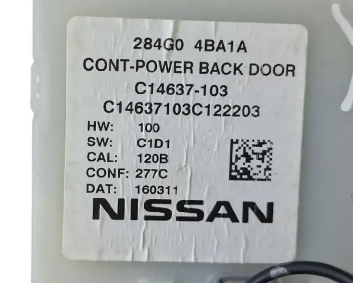 Nissan X-Trail T32 (2014 - 2021) 284G04BA1A Блок управления крышкой багажника — фото 5