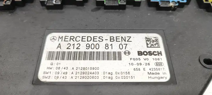 Mercedes-Benz C W204 (2007 - 2014) A2129008107 Блок предохранителей (комплект) — фото 4