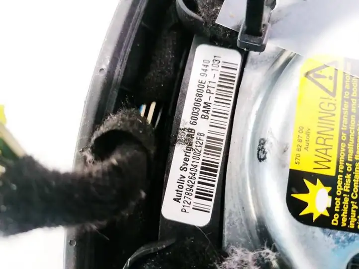 Saab 9-3 Ver2 (2003 - 2007) 12789426 Подушка безопасности руля — фото 3