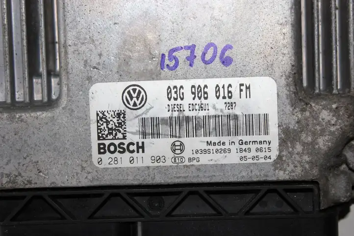 Volkswagen Jetta V (2005 - 2010) 03G906016FM Блок управления двигателем (ЭБУ) — фото 3