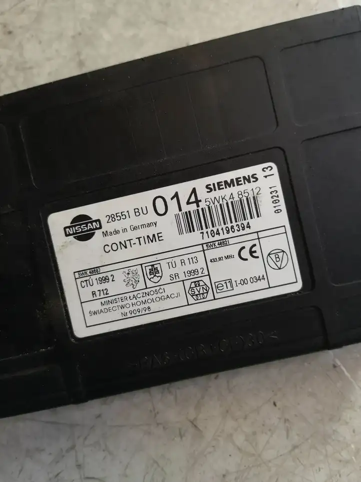Nissan Almera (2000 - 2006) 28551BU014 Модуль комфорта — фото 3