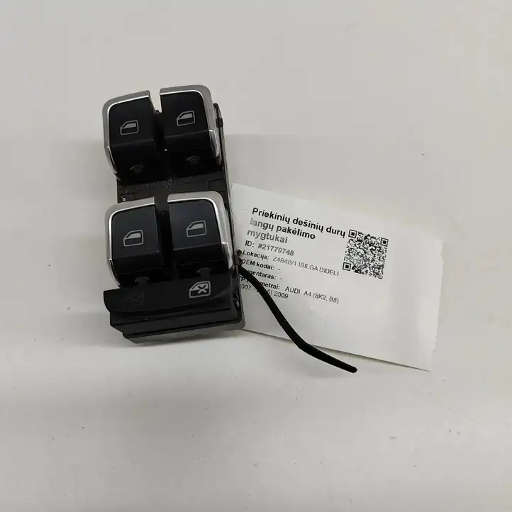 Audi A4 S4 B8 8K (2007 - 2011) 8K0959851F Кнопка стеклоподъемников — фото 2