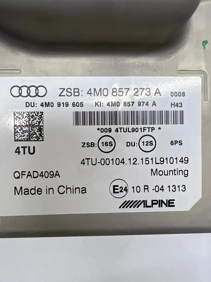 Audi Q7 4M (2015 - ) 4M0857273A Магнитола / мультимедийная система — фото 3