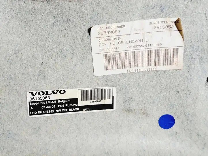 Volvo V50 (2004 - 2008) 39893883 Передний коврик салона — фото 3