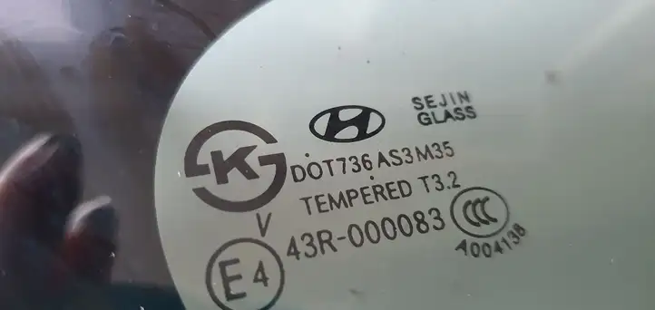 Hyundai Santa Fe (2012 - 2015) Заднее боковое стекло — фото 6