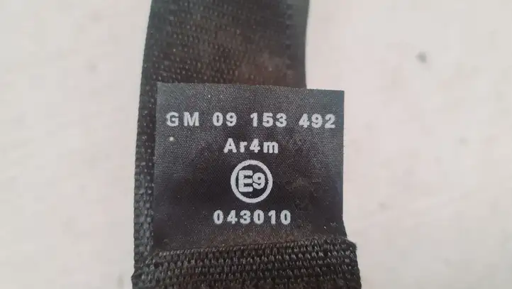 Opel Astra G (1998 - 2004) 09153492 Задний ремень безопасности — фото 4