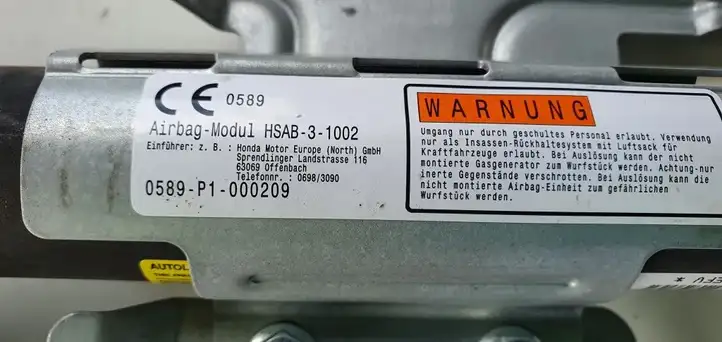 Honda Civic IX (2011 - 2017) Боковая подушка безопасности шторка — фото 4