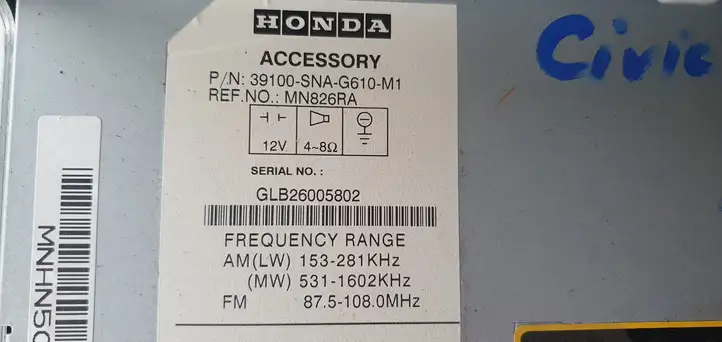 Honda Civic (2006 - 2011) Магнитола / мультимедийная система — фото 7