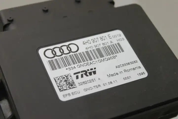 Audi A7 S7 4G (2010 - 2014) 4H0907801E Блок управления стояночным тормозом — фото 2