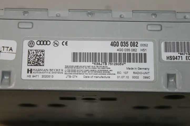 Volkswagen Touareg II (2010 - 2018) 4G0035082 Магнитола / мультимедийная система — фото 4