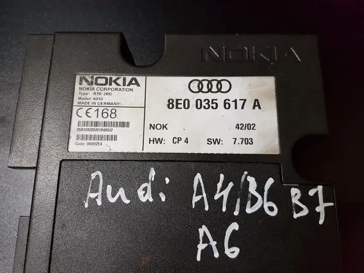 Audi A4 S4 B7 8E 8H (2004 - 2009) 8E0035617A Блок GSM — фото 2