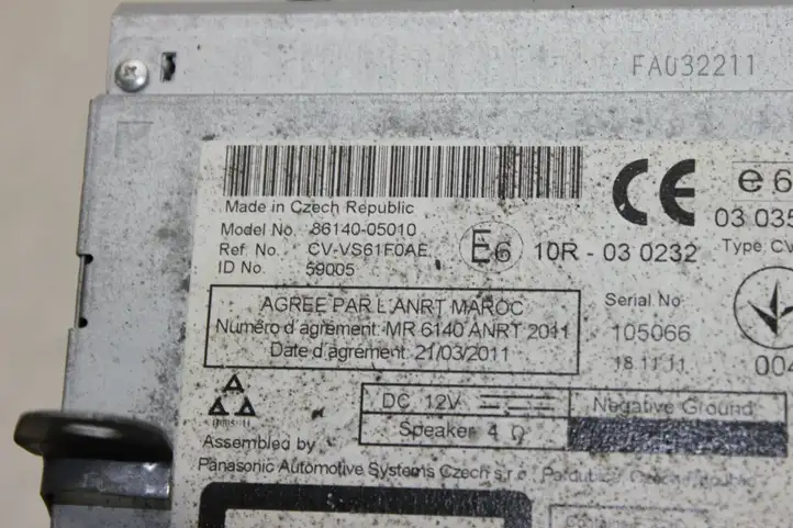 Toyota Avensis T270 (2012 - 2015) 8614005010 Магнитола / мультимедийная система — фото 3
