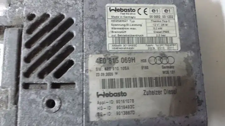 Audi A8 S8 D3 4E (2007 - 2010) 4E0815069H Webasto / автономный подогрев — фото 6