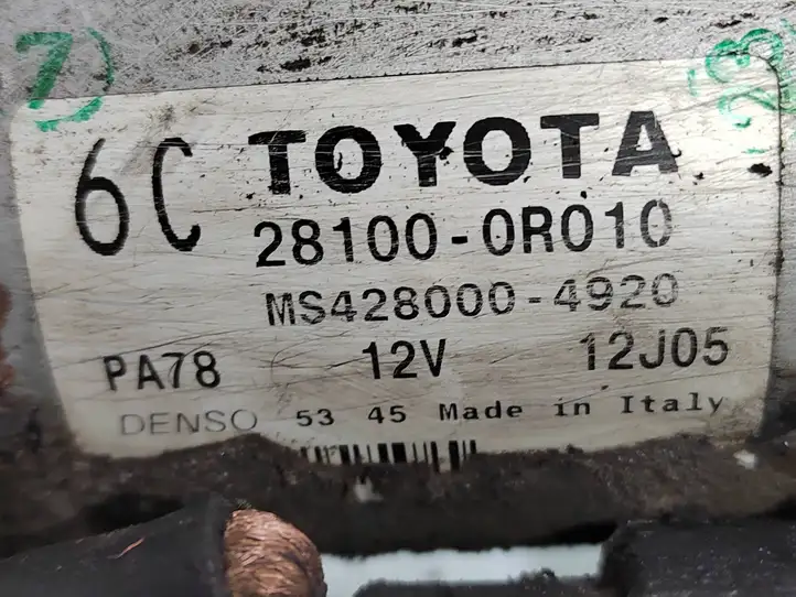 Toyota Avensis T250 (2006 - 2009) 281000R010 Стартер — фото 4