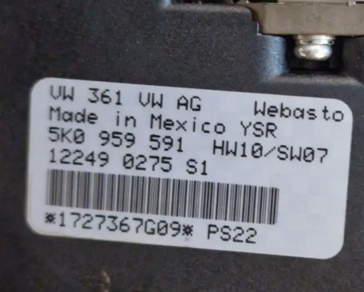 Volkswagen Jetta VI (2011 - 2018) 5K0959591 Комплект люка крыши — фото 4