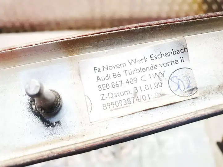 Audi A4 S4 B6 8E 8H (2000 - 2006) 8e0867409c Прочие детали салона — фото 3