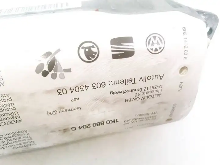 Volkswagen Golf V (2003 - 2009) 1K0880204G Подушка безопасности пассажира — фото 2