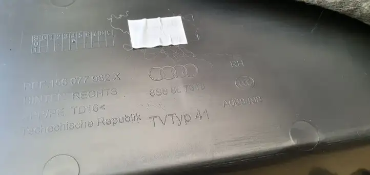 Audi TT TTS RS Mk3 8S (2014 - 2018) Обшивка стойки у окна — фото 2