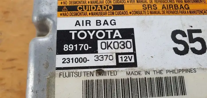 Toyota Hilux (AN10, AN20, AN30) (2004 - 2008) Блок управления SRS — фото 3