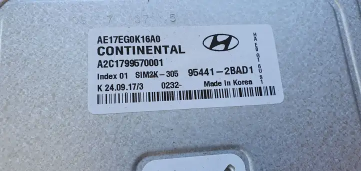 Hyundai Ioniq (2016 - ) Блок управления двигателем (ЭБУ) — фото 4