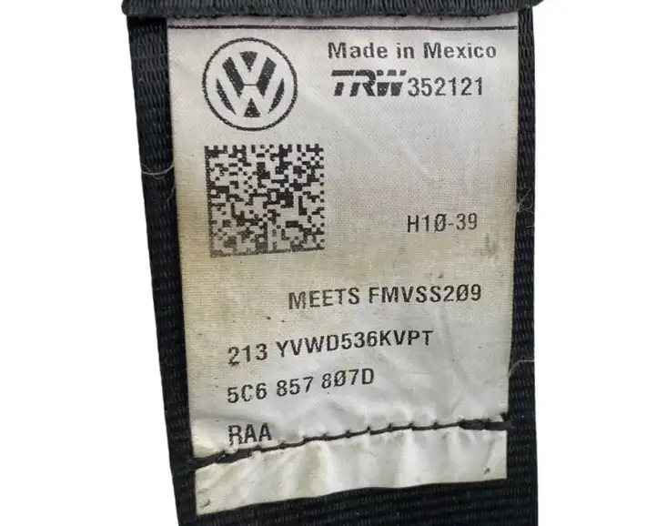 Volkswagen Jetta VI (2011 - 2018) 34025698B Центральный ремень безопасности — фото 4