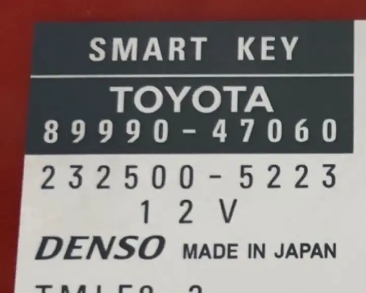 Toyota Prius (XW30) (2009 - 2015) 8999047060 Блок бесключевого доступа — фото 4