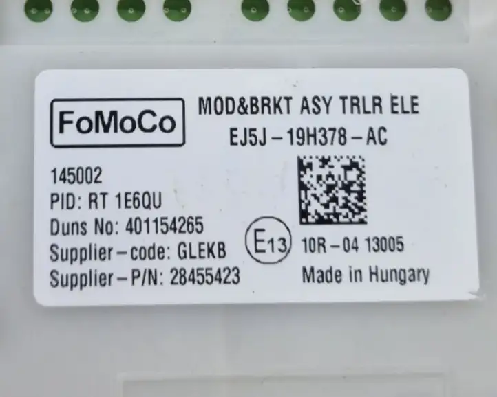 Ford Kuga II (2013 - 2019) EJ5J19H378AC Блок управления фаркопом — фото 7