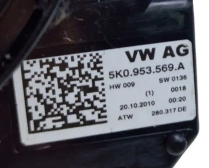Volkswagen Tiguan (2007 - 2011) 5K0953569A Контактное кольцо SRS — фото 7