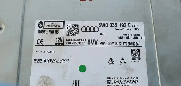 Audi Q5 SQ5 (2017 - ) Контроллер мультимедийной системы — фото 6