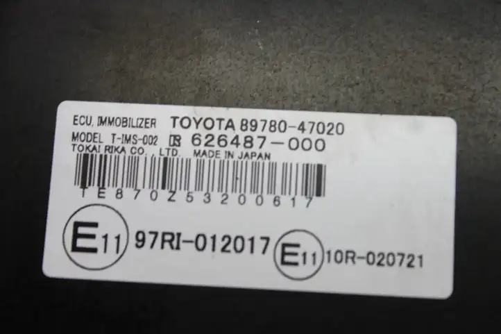 Toyota Prius (XW20) (2003 - 2009) 8978047020 Блок иммобилайзера — фото 4