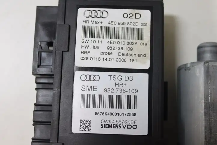 Audi A8 S8 D3 4E (2007 - 2010) 4E0959802D Стеклоподъемник задней двери — фото 3