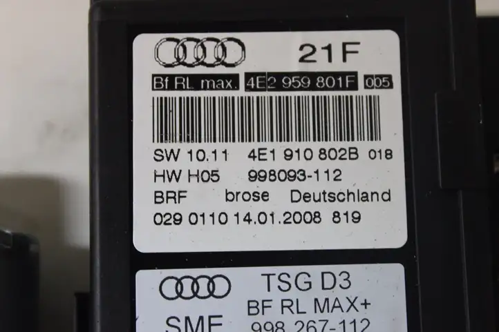 Audi A8 S8 D3 4E (2007 - 2010) 4E1959802D Мотор стеклоподъемника передний — фото 4