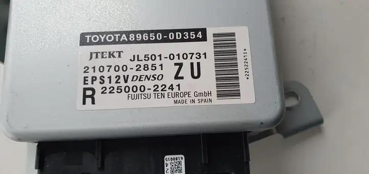 Toyota Yaris (2014 - 2019) Блок управления усилителем руля — фото 3