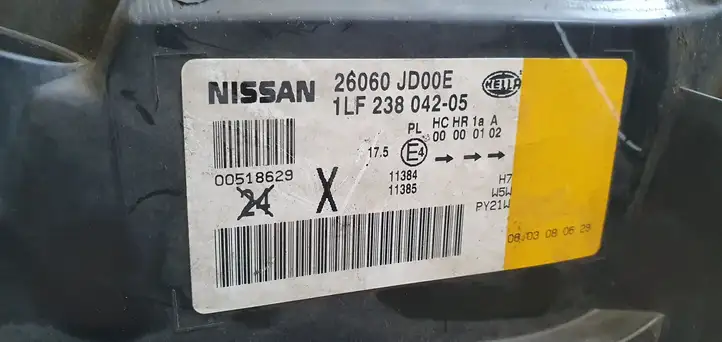 Nissan Qashqai (2006 - 2010) Передняя фара — фото 3