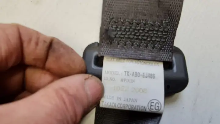 Honda Jazz (2008 - 2014) TKAB0EJ486 Задний ремень безопасности — фото 4