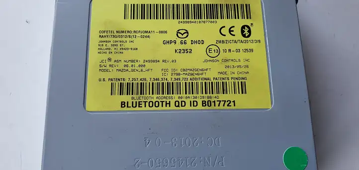 Mazda 6 (2012 - 2015) Bluetooth модуль — фото 5