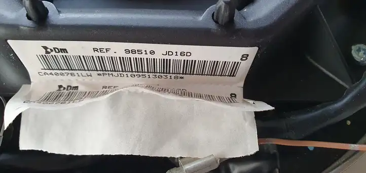 Nissan Qashqai (2006 - 2010) Подушка безопасности руля — фото 7