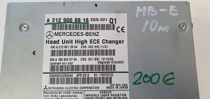 Mercedes-Benz E W212 (2009 - 2016) Магнитола / мультимедийная система — фото 7
