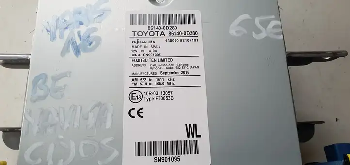 Toyota Yaris (2014 - 2019) Магнитола / мультимедийная система — фото 3
