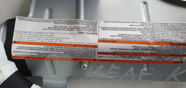 Nissan Leaf I (ZE0) (2010 - 2017) Боковая подушка безопасности шторка — фото 3