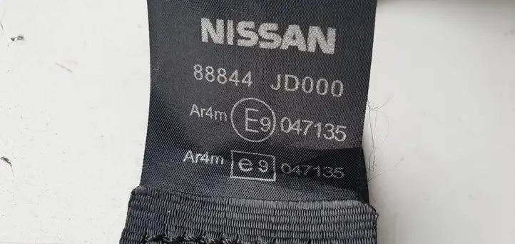 Nissan Qashqai (2006 - 2010) Задний ремень безопасности — фото 5