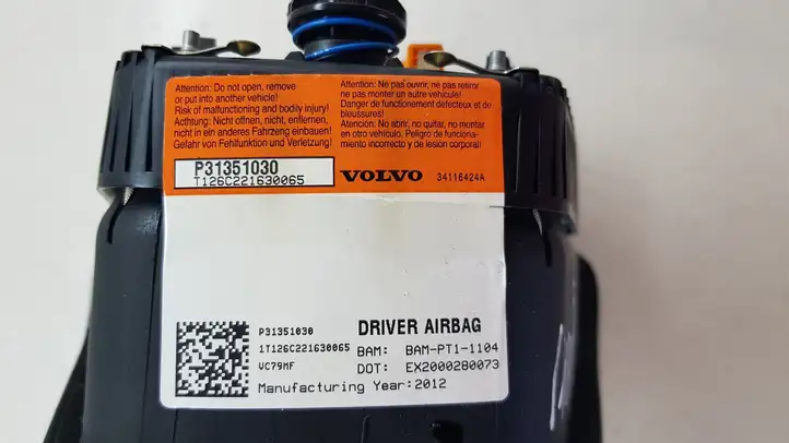 Volvo V60 (2010 - 2013) P31351030 Подушка безопасности руля — фото 4
