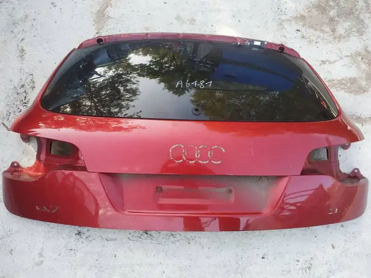 Audi Q7 4L (2005 - 2009) raudonas Крышка багажника — фото 2