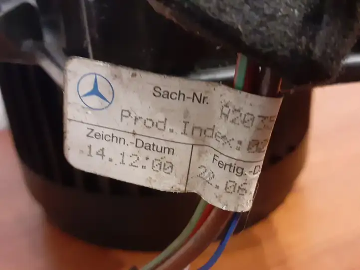 Mercedes-Benz C W203 (2000 - 2007) A2035403213 Комплект системы вентиляции салона — фото 7