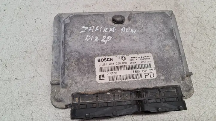 Opel Zafira A (1999 - 2003) 0281010268 Блок управления двигателем (ЭБУ) — фото 1