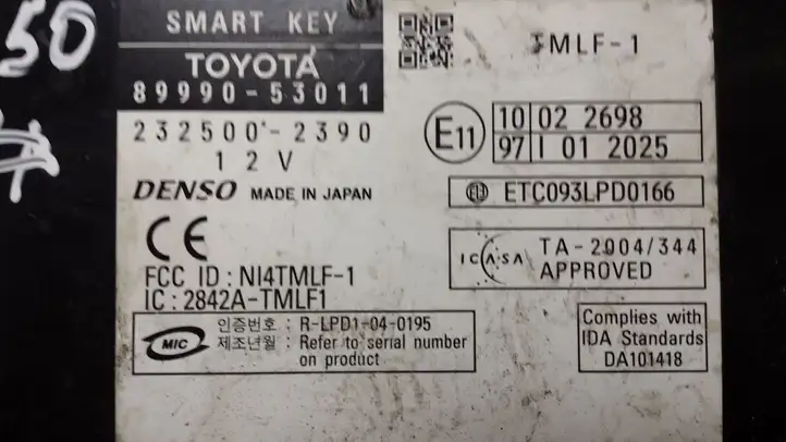 Lexus IS 220D-250-350 (2005 - 2010) 8999053011 Блок бесключевого доступа — фото 4